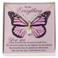 To My Everything Gift for Her - Pink Butterfly - Alluring Beauty Necklace