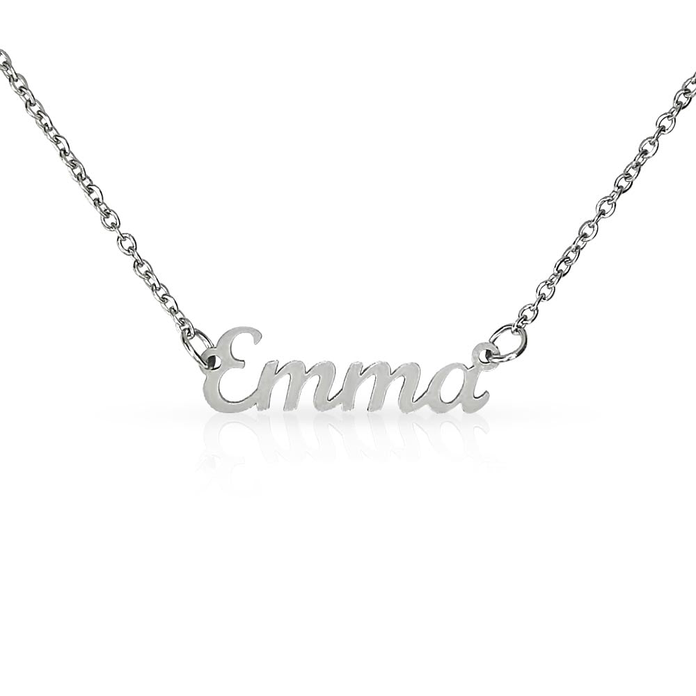Custom Name Necklace -  Stainless Steel or 18K Gold Name Necklace - Beloved Gifts
