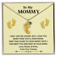 Custom Name Necklace - Engraved Baby Feet w/ Birthstone - Beloved Gifts