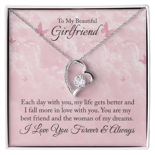 Gift for Girlfriend - Woman of my Dreams - Forever Love Necklace