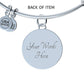 Gift for Her - It Is Well With My Soul - Faith Bangle Bracelet