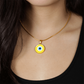 Yellow Evil Eye Necklace