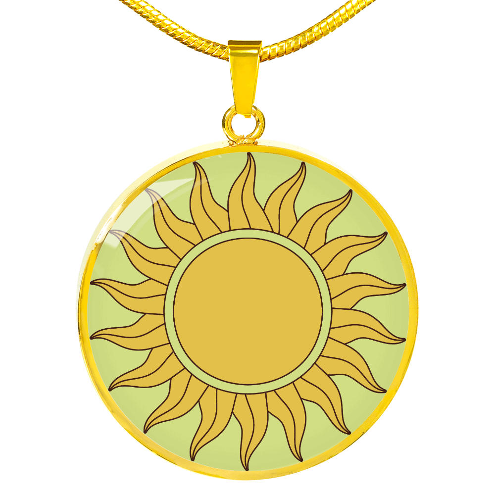 Graphic Sun Necklace