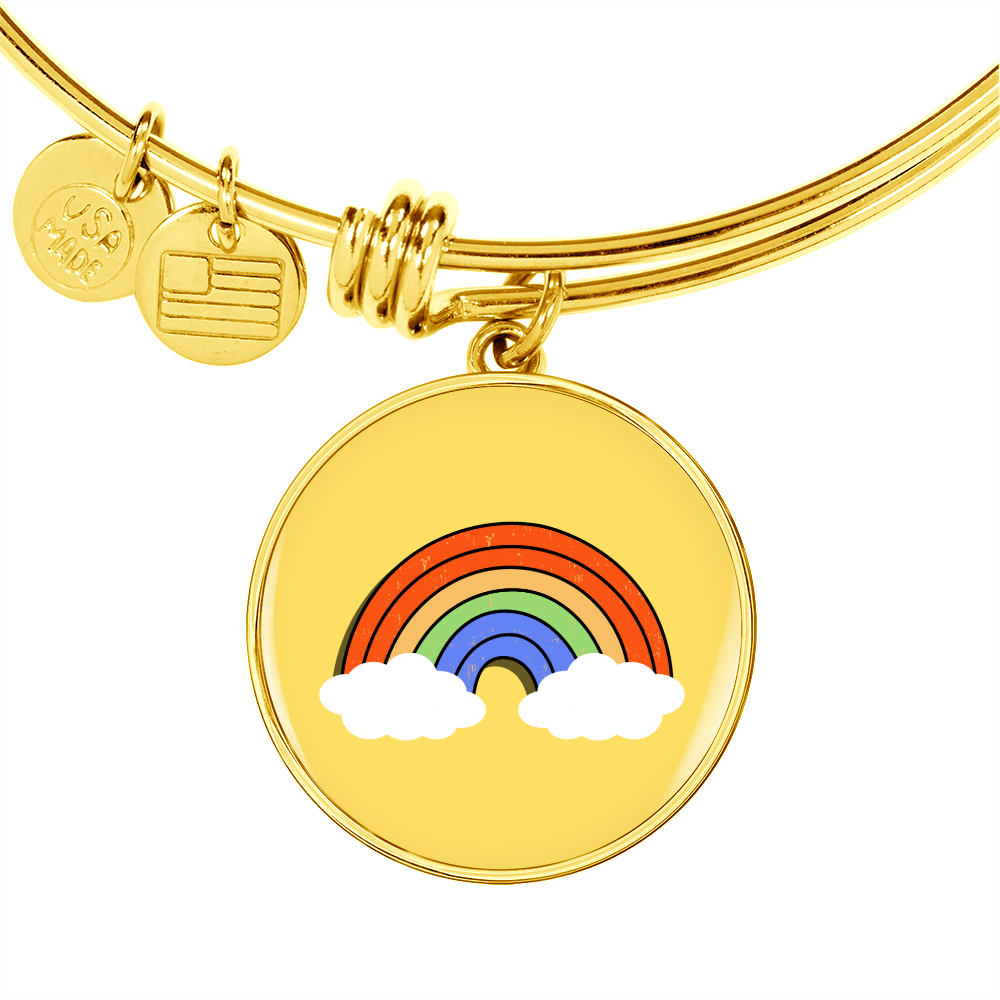 Preppy Rainbow Bangle Bracelet