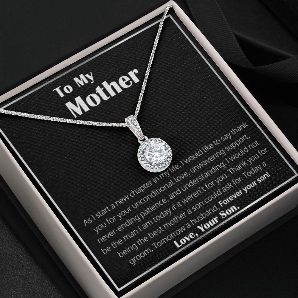 To My Mother - Wedding Gift From Groom - Eternal Hope Necklace