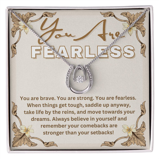 Inspired by Taylor (Fearless Edition) - You Are Fearless - Lucky Horseshoe Necklace