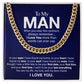 To My Man - Always Remember - Cuban Link Chain