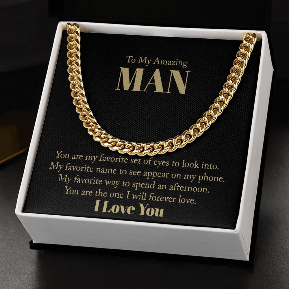 Gift for Him - My Favorite - GOLD Cuban Link