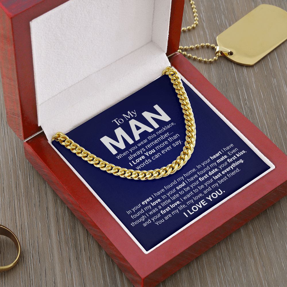 To My Man - Always Remember - Cuban Link Chain