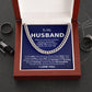 Gift for Husband - I Love You More - Cuban Link Chain