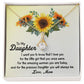 Gift for Daughter from Mom - Precious Sunflower - Alluring Beauty Necklace