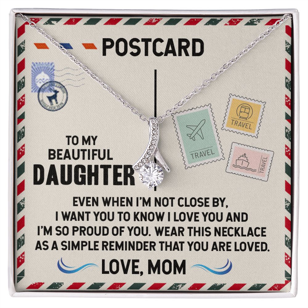 Gift for Daughter - Postcard - Alluring Beauty Necklace