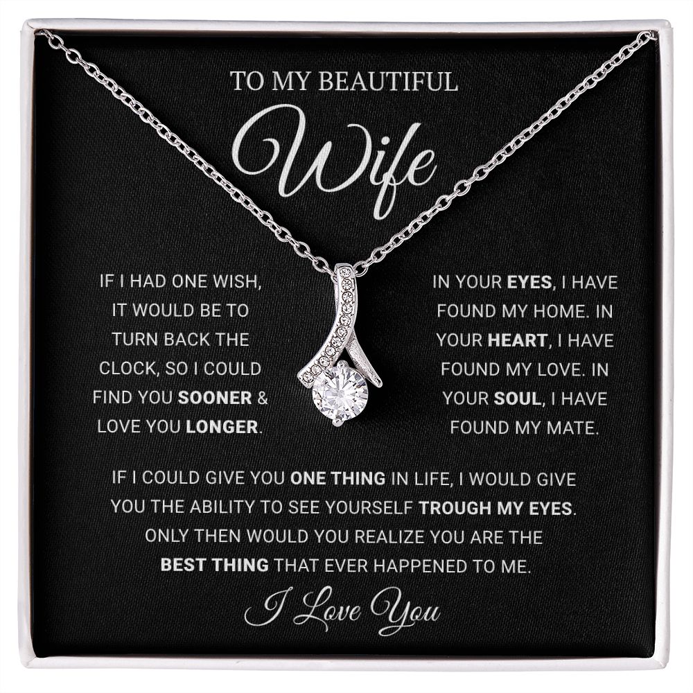 Gift for Wife - One Wish - Alluring Beauty Necklace Gift