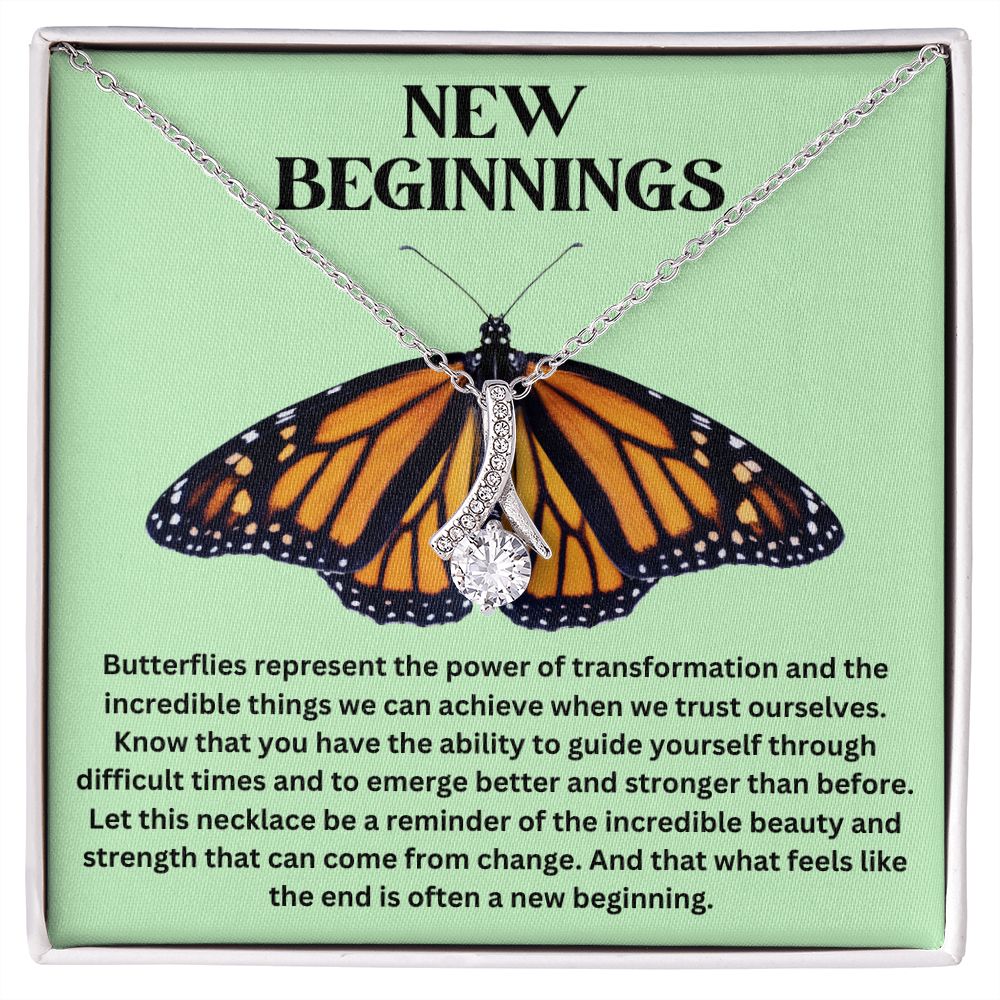 Metamorphosis Butterfly Amulet - New Beginnings - Alluring Beauty Empowerment Necklace