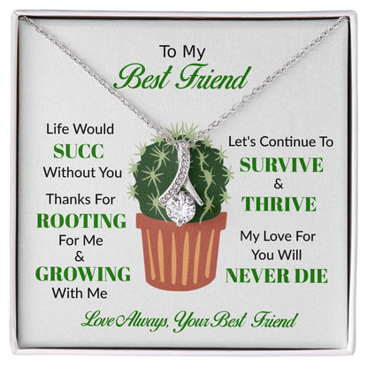 Gift For Plant Lover - To My Best Friend - Alluring Beauty Necklace