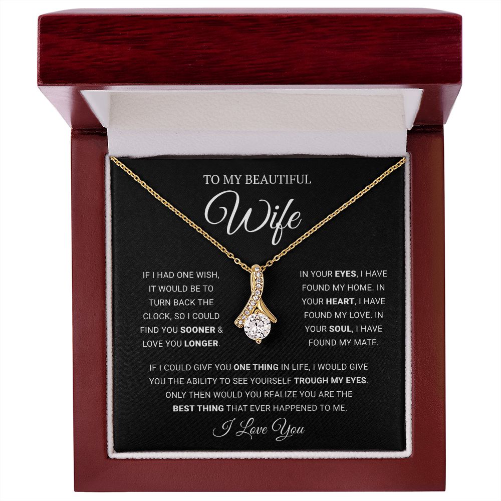 Gift for Wife - One Wish - Alluring Beauty Necklace Gift