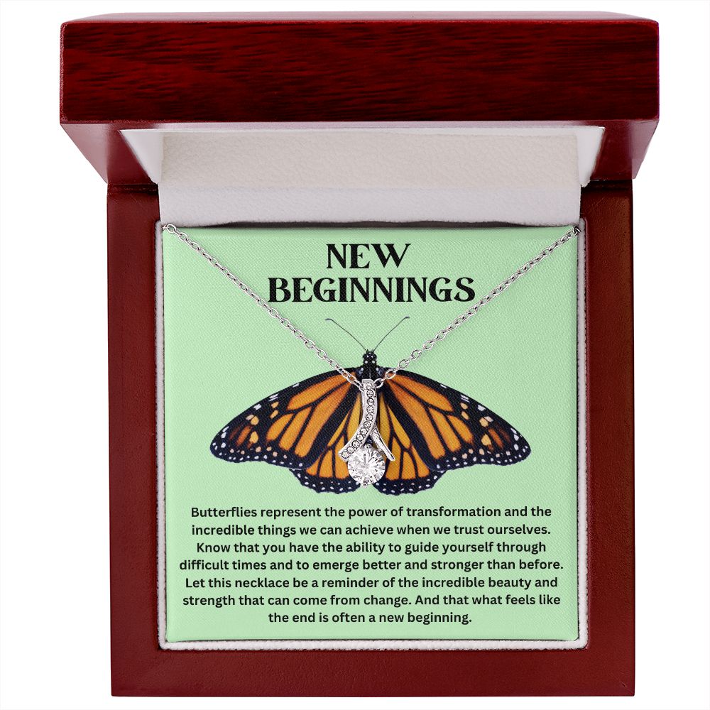 Metamorphosis Butterfly Amulet - New Beginnings - Alluring Beauty Empowerment Necklace