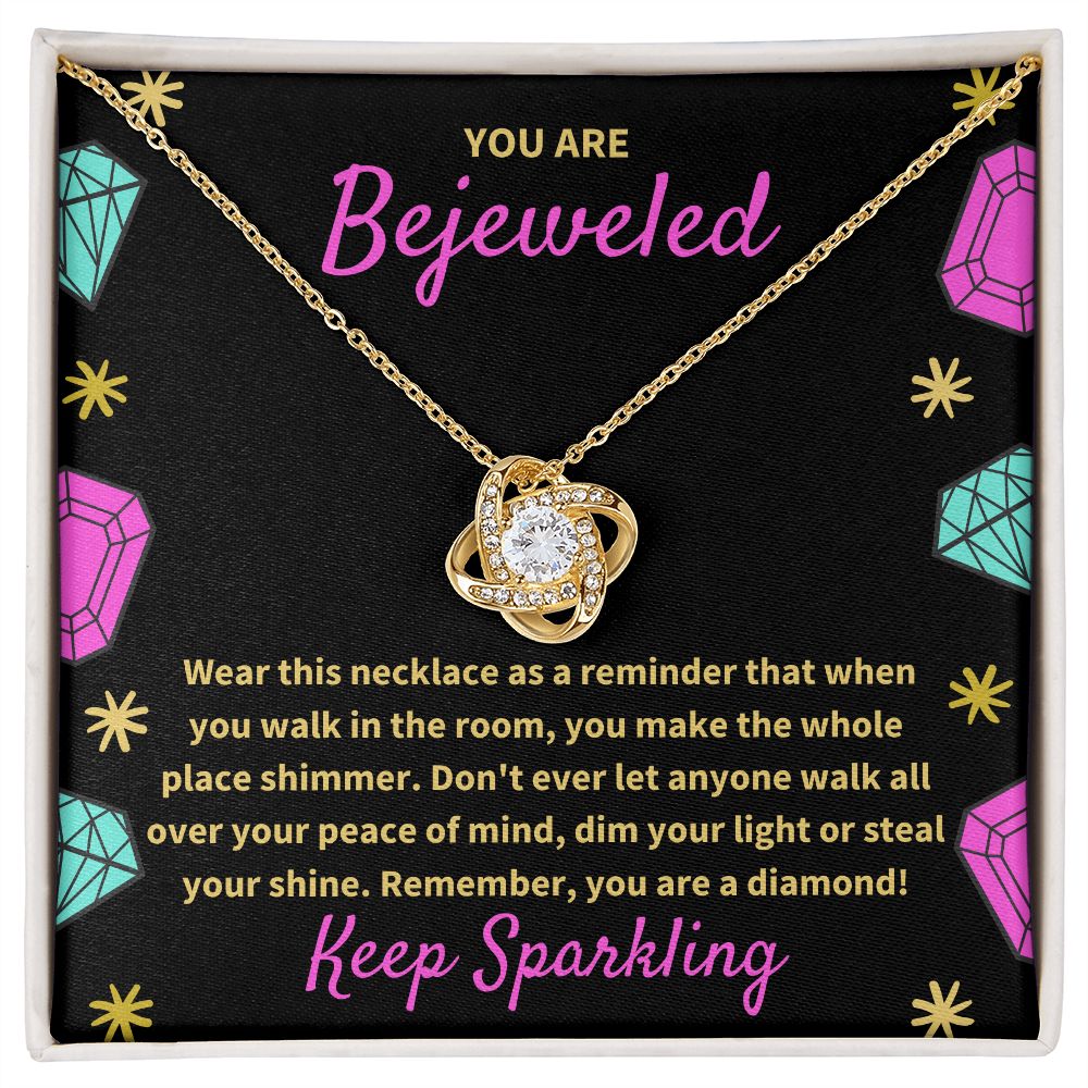Inspired by Taylor (Midnights Edition) - You Are Bejeweled - Love Knot Necklace