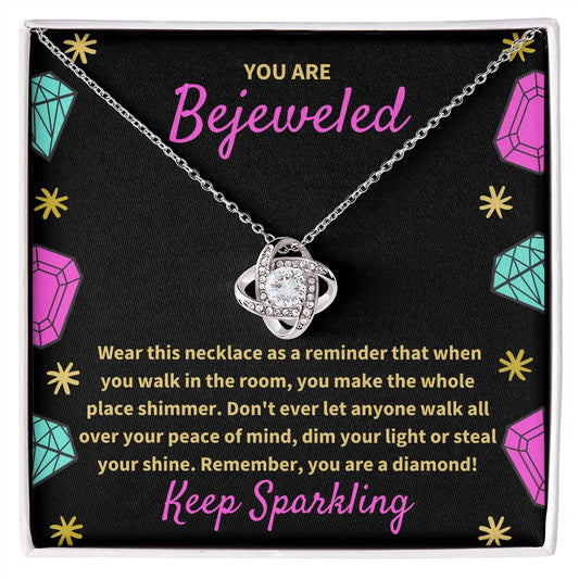Inspired by Taylor (Midnights Edition) - You Are Bejeweled - Love Knot Necklace
