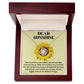 Empowerment Necklace - Dear Sunshine - Sunflower Love Knot Necklace