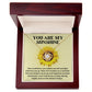 Gift for Her - You Are My Sunshine - Love Knot Necklace