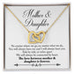 Gift for Mom and Daughter - Connected By Heart - Interlocking Hearts Necklace
