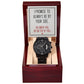 Gift for Him - I Promise - Black Chronograph Watch