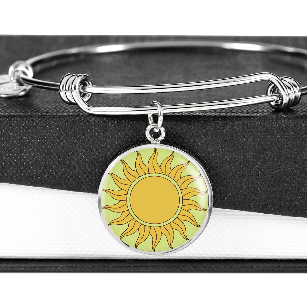 Graphic Sun Bangle Bracelet