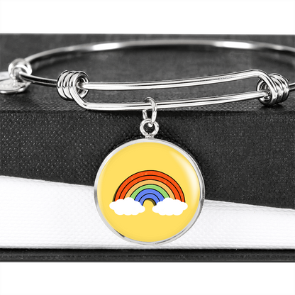 Preppy Rainbow Bangle Bracelet