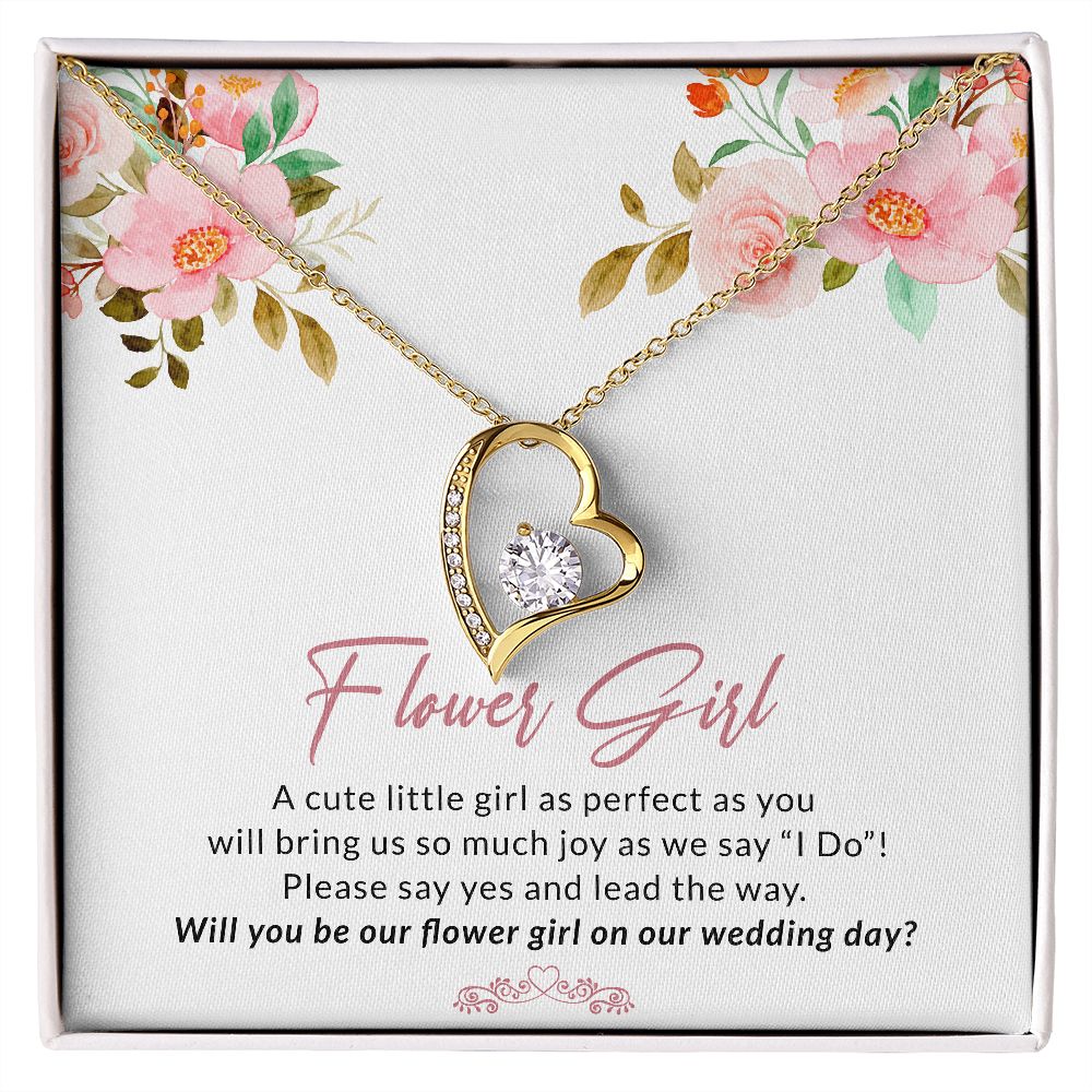 Gift for Flower Girl - Forever Love Necklace