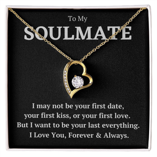Gift for Soulmate - Last Everything - GOLD Forever Love Necklace