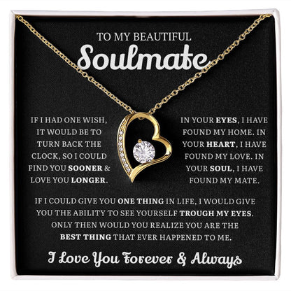 Gift for Soulmate - One Wish - Forever Love Necklace