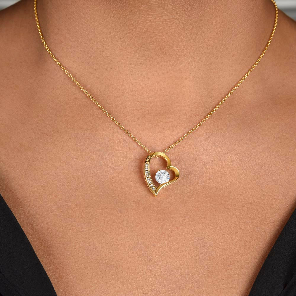 Gift for Soulmate - Last Everything - GOLD Forever Love Necklace
