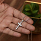 Promise Necklace - Artisan Cross - Snake Chain Necklace