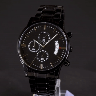 To My Amazing Boyfriend - You Are My Everything - Black Chronograph Watch