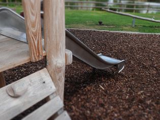 Slide at playground