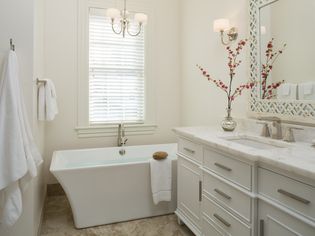 Luxury bathroom in white