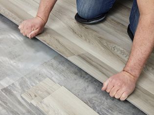 Vinyl plank flooring installation