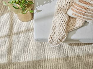 Berber carpet in living room